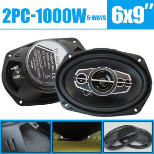 1 Pair 6X9inch (2X1000W) 2000W 5-Way Car High Fidelity Coaxial Speakers Audio Music Stereo Full Range Speakers Modified Vehicle