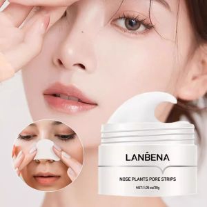 👃หน้ากากจมูกกำจัดสิวหัวดำ🫧LANBENA ให้ความร่วมมือ มาส์กจมูกสิวหัวดำ ของเหลวหดตัวรูขุมข ชุดทำความสะอาดมาส์กโคลนสิวหัวดำ remove blackhead