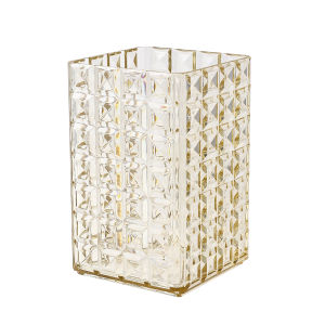 WORTHBUY | WORTHBUY Clear Plastic Makeup Brush Holder Organizer Cosmetic Display Rack Countertop Storage Organization For Bathroom Bedroom