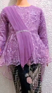 Kebaya aurora selendang anak kebaya kartini anak kebaya wisuda anak SD/Kebaya pesta anak kondangan