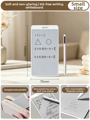 deli | Erasable Handheld Magnetic Dustless Whiteboard