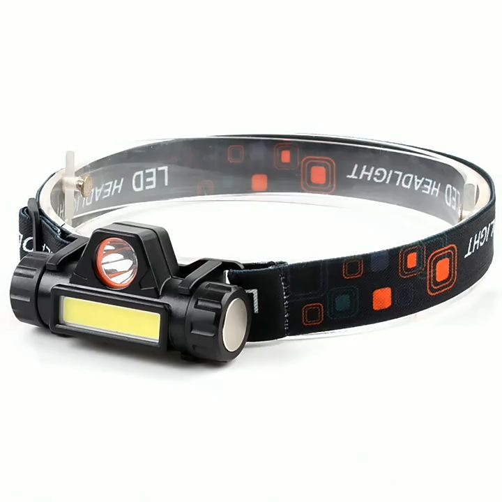 Multifunctional Waterproof LED Headlamp XPE+COB USB Rechargeable Headlight Head Torch Head Lamp