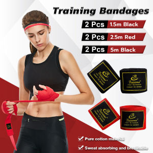 Vacaka 1.5M/2.5M/5M Boxing Training Bandages Cotton Sports Bandages Hand Wraps 1 Pair