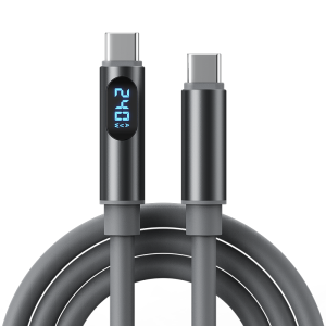 Cáp Sạc Nhanh USB C-C NNBILI 240W Có Màn Hình Kỹ Thuật Số Cho MacBook iPhone Samsung POCO - Dây Truyền Dữ Liệu & Sạc