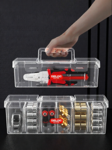 DELIXI | Transparent Multi-Compartment Plastic Storage Box