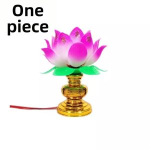 ciiemen | Lotus Electric Long Bright Lamp For Buddha Worship 7-color