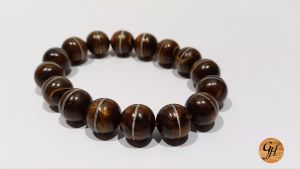 GELANG KAYU AKAR BAHAR /TALI ARUS WARNA Serat Emas kombinasi timah TERBAIK