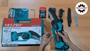 NRT-PRO CS100DC: Mesin Gergaji Rantai 20V Cordless Mini Chainsaw