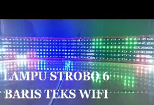 Lampu modul Strobo 6 baris led WS 2811 versi new