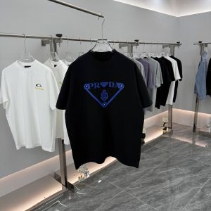 Luxurious Summer High-quality Printed T-shirt 100% Pure Cotton Light and Loose Fashionable and Unique with A Round Neckline