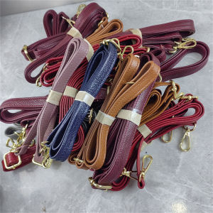 Adjustable Gold Hardware Top Layer Cowhide Shoulder Strap Crossbody Bag Strap Premium Quality Fashionable Accessory
