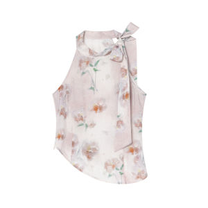 XXNING | Retro Bow Decorated National Style Improvement Top