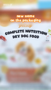 Petsup Complete Nutrition Dry Dog Food 1kg with Freeze Dried Treats Beef Duck Lamb Flavor High Protein Complete & Balanced Nutrition