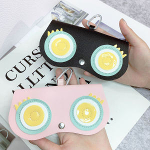INS Glasses Bag K-style Portable Anti-Pressure Female Minimalist Couple Sunglasses Buggy Bag Sunglasses Case High-End Girl Heart
