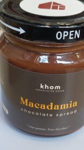 Khom Chocolatier House - Macadamia Chocolate Spread 180g (No preservatives / emulsifiers) - Pre-order Available to Maximise Shelf Life