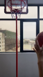 【Manila】Basketball Ring with Stand for Kids Adjustable Height Basketball Ring Mini Basketball Hoop With Ball Basketball Hoop Set with PE Base and PC Board