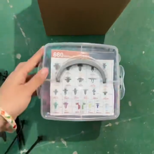 680/725PCS Plastic Box Snap-in Automotive Expansion ScrewsBumper Fixing ClipsFastenersRivetsCar Repair Tool Set