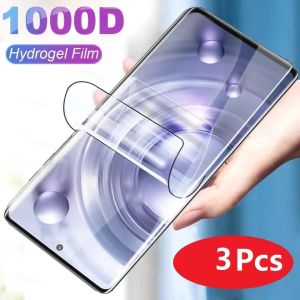 3Pcs Hydrogel Film For OPPO A58 A7 A7X A74 A78 5G A8 A9 A9X A91 A92S A93 A94 A95 A96 Full Cover Screen Protector
