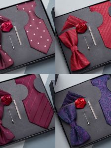 LIESHANG | Burgundy Business and Wedding Groom 5 Piece Set