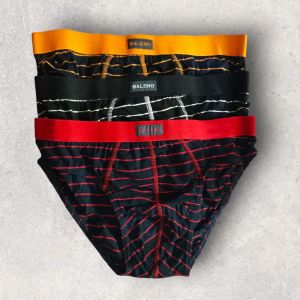 Baleno Underwear (BL10-03) 3 in 1 Pack Assorted Colors Cotton Brief for Men
