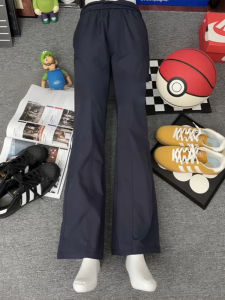 American Style Casual Pants Mens Summer Quick Dry Extended Straight Leg Casual Trousers CleanFit mid Low Waist Elastic