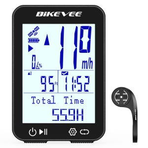 Rechargeable Type-C Wireless Bike Computer MPH KM/H Multilanguage GPS Bicycle Speedometer Odometer Stopwatch Cycling Accessories