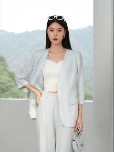 BADINA | Bộ Đồ Nữ Elegante Áo Khoác Ngắn