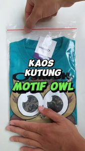 Kaos Kutung / Singlet Anak Bahan Katun untuk Anak Usia 1-6 Tahun Warna Tosca Tua Motif Owl
