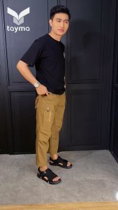 Tayma Celana Cargo Pria Sirwal Outdoor Tactical Pants Pinggang Karet Flexibel Nyaman