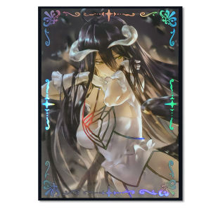 67x92mm 60PCS Holographic  Anime Card Sleeves Overlord Board Game Trading Card Protector for MGT/PKM/PTCG Game Cards