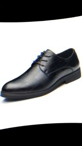 ALIKESMAN Leather Shoes For Men Business Shoes Formal Casual For Men Black Fashion Shoes#8823