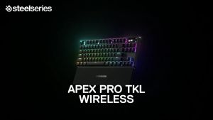 SteelSeries Apex Pro TKL Wireless (2023) RGB Omnipoint 2.0 Mechanical Gaming Keyboard Tenkeyless OLED Smart 64865
