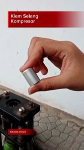 Klem selang kompressor Selongsong klem pres selang kompresor klem pres kaleng selang kompresor