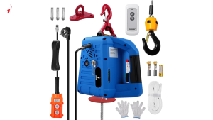 รอกไฟฟ้า รับน้ำหนักได้ 200kg  เครนอเนกประสงค์ 220V เครื่องดึง รีโมทคอนโทรลไร้สาย 60m รอกไฟฟ้า  รอกสลิงไฟฟ้า  รีโมทไร้สาย. รอกยกของ รอกสลิง  เครนไฟฟ้า มอเตอร์ทองแดงบริสุทธิ์ 100% รอกยกของไฟฟ้า เคเบิ้ลรอก รอกยก ติดตั้งง่าย ใช้งานสะดวก