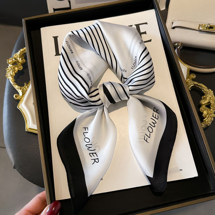 Khăn Choàng Nhỏ Bằng Lụa Cho Nữ Mùa Xuân Hè Bảo Vệ Cổ Chống Nắng Trang ...