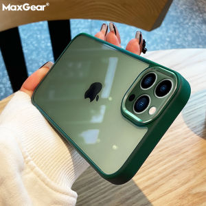 Luxury Transparent Metal Lens Protection Case For iPhone 15 14 13 12 Mini 11 Pro XS Max XR X 8Plus Soft Bumper Shockproof Cover