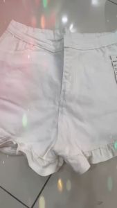 quần kaki ôm phối 1 tầng bèo dành cho nữ size smlxl eo 60-76cm 38-57kg