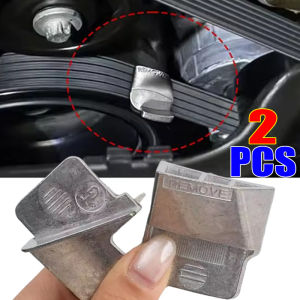 2Pcs Zinc Alloy Automobile Ribbed Drive Belts Remover Stretch Aux Belt Removal Installer Tool Set Car Repair Modification