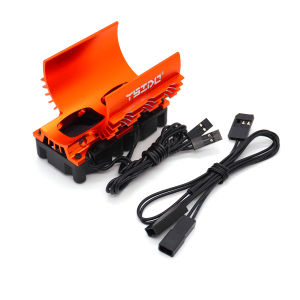 YSIDO RC Motor Heatsink Dual 27000RPM Cooling Fan for 1/7 1/8 Arrma Traxxas RC Car Fit 4068 4074 4092 4268 4274 40-42mm Motors