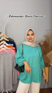 Kaos Oversize Terbaru Lengan Panjang | Kaos Wanita Jumbo | BABYTERRY PREMIUMS POLOS DAN BORDIR Edition Shop