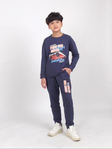 Bộ dài tay bé trai Bigfox Miss Meow mùa thu đông chất nỉ dày dặn phom Hàn Quốc size đại trẻ em 35911 tuổi 40kg