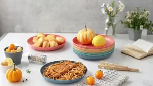 Dinner Plates Wheat Straw Eco Friendly BPA Free Biodegradable Picnic Kids Fruit Snack Plate Bone Dishes Kitchen Accessories