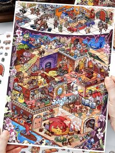 Large Size Microscopic Scene Sticker