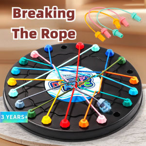 Kid Rope Knots Puzzle Board Game Line Twisted Connected Ropes Logic Thinking Table Game Parent Child Interactive Toy