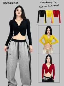 Street Dance Design Cross Jazz Dancing Top