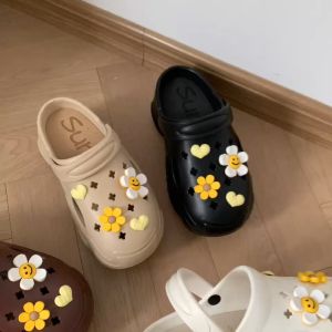 SUN0830-SML รองเท้าหัวโตผู้หญิง ส้นสูง7-8 ซม รองเท้าผู้หญิงรัดส้น งานEVA แตะพื้นสูง แข็งแรง NEW