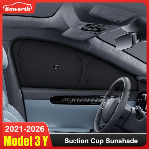 For Tesla Model 3 Y Juniper Highland 2020-2025 2026 Side Window with Suction Cups Front Rear Windshield Privacy Sun Shade Cover
