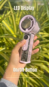 Kipas Turbo Fan X05 High Speed 100-Level Adjustable LED Display Portable Cooling Aircon Fan Mini Fan