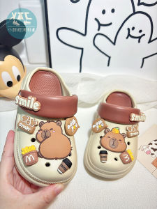 2025 New Childrens Indoor Slippers Anti-Slip Summer Hole Hole Shoes Boys Girls Casual EVA Comfortable Lightweight Slippers