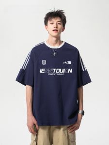 HetingHOME | Hetinghome Breathable Summer Loose Mens Short Sleeve T-Shirt Couples Style American Half Sleeve Cotton Youth Fashion Trend